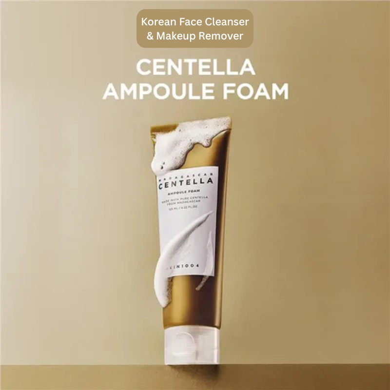 Madagascar Centella Ampoule Foam, 4.23 fl.oz, Korean Face Cleanser & Makeup Remover | Korean Skin