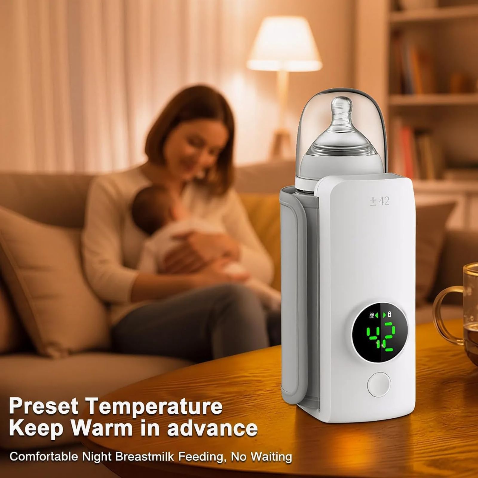 Portable Baby Milk Warmer Bottle For Travel On The Go | Rechargeable