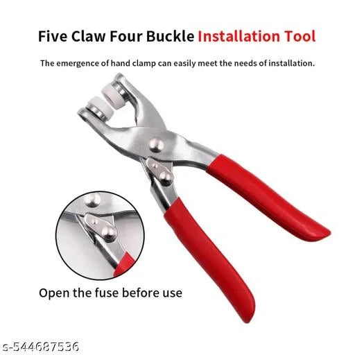 Five-claw Clip Stainless Steel Clamp Four-point Clip Clothing Button Baby Installation Tool