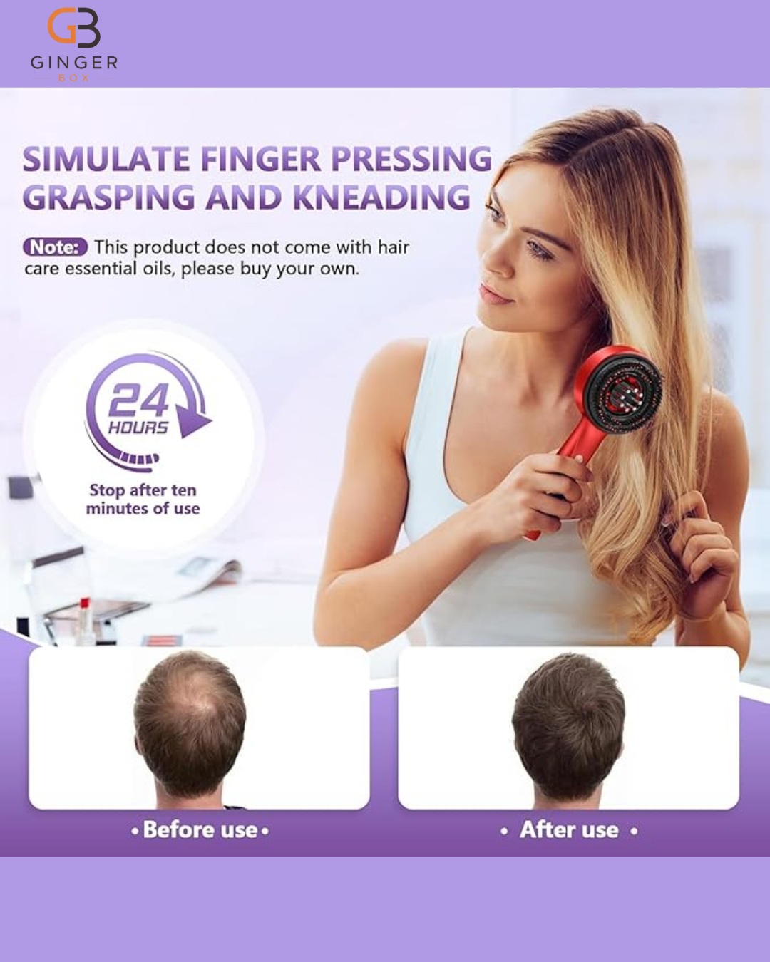 Electric Head Massager, 2-in-1 Head Massager