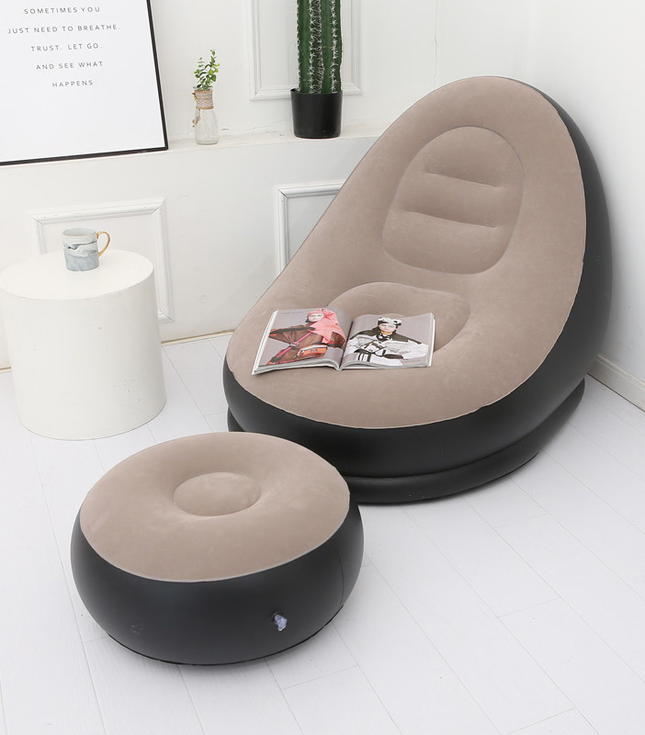Tobi Air Sofa (TB-3003) | Inflatable Lounger Set | 2-in-1 Sofa Chair with Footstool with Air Pump