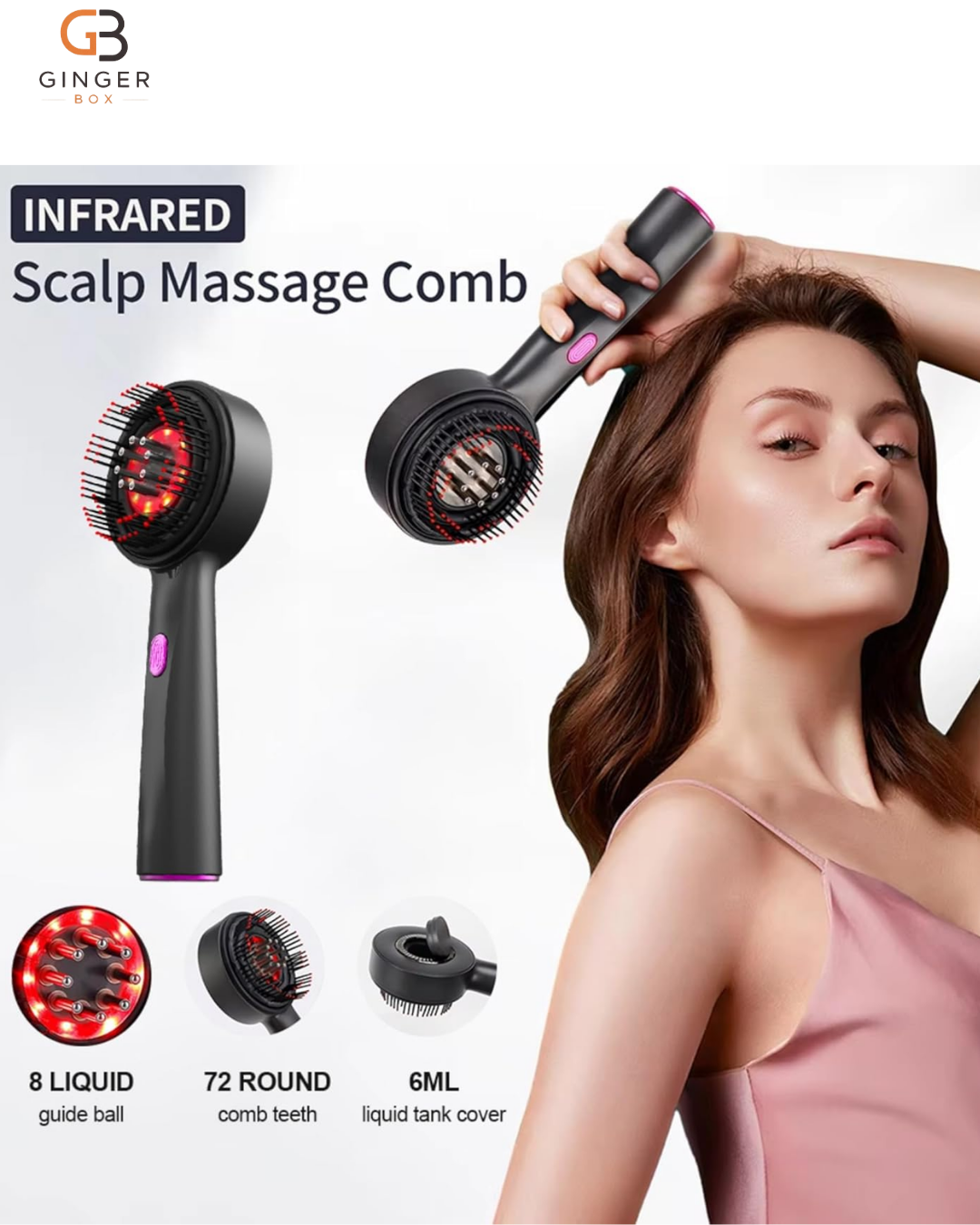 Electric Head Massager, 2-in-1 Head Massager
