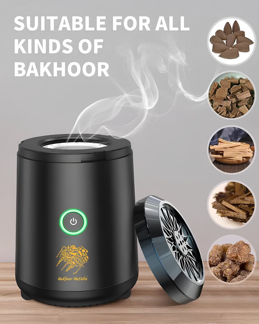 Electric Incense Burner, Portable USB Oud Aroma Diffuser