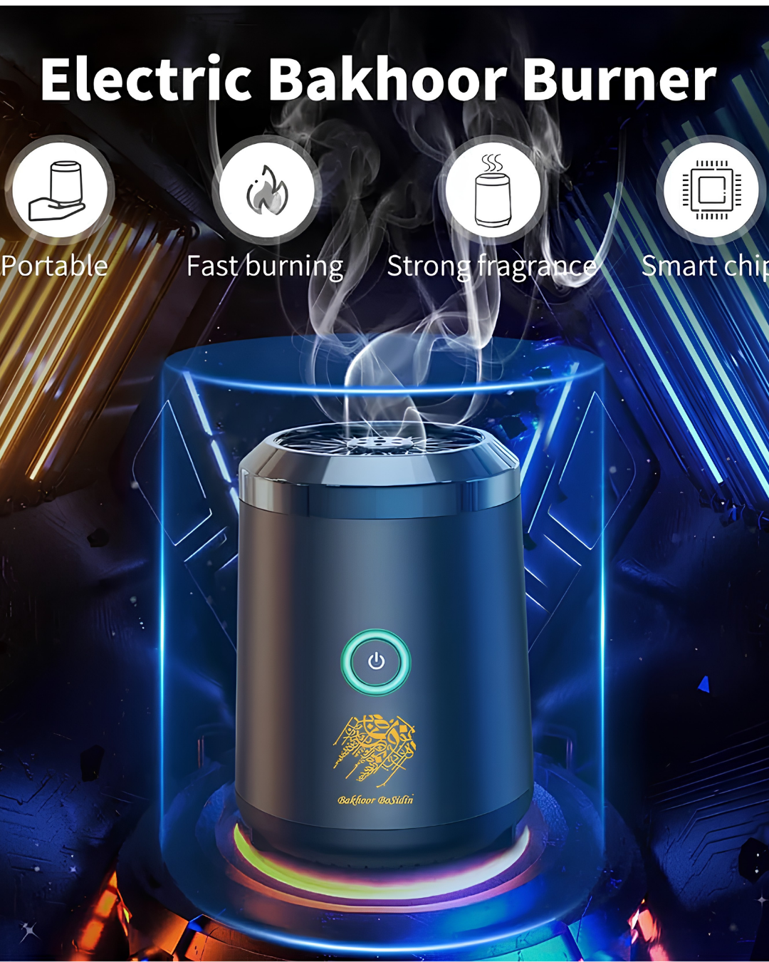 Electric Incense Burner, Portable USB Oud Aroma Diffuser