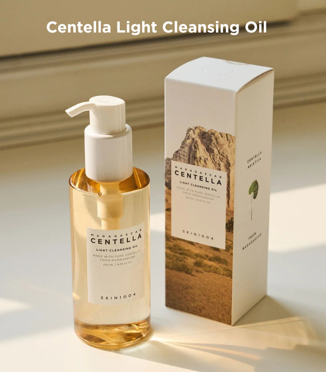 Madagascar Centella Light Cleansing Oil 6.76 fl.oz, 200ml | Gentle Oil Korean Facial Cleanser