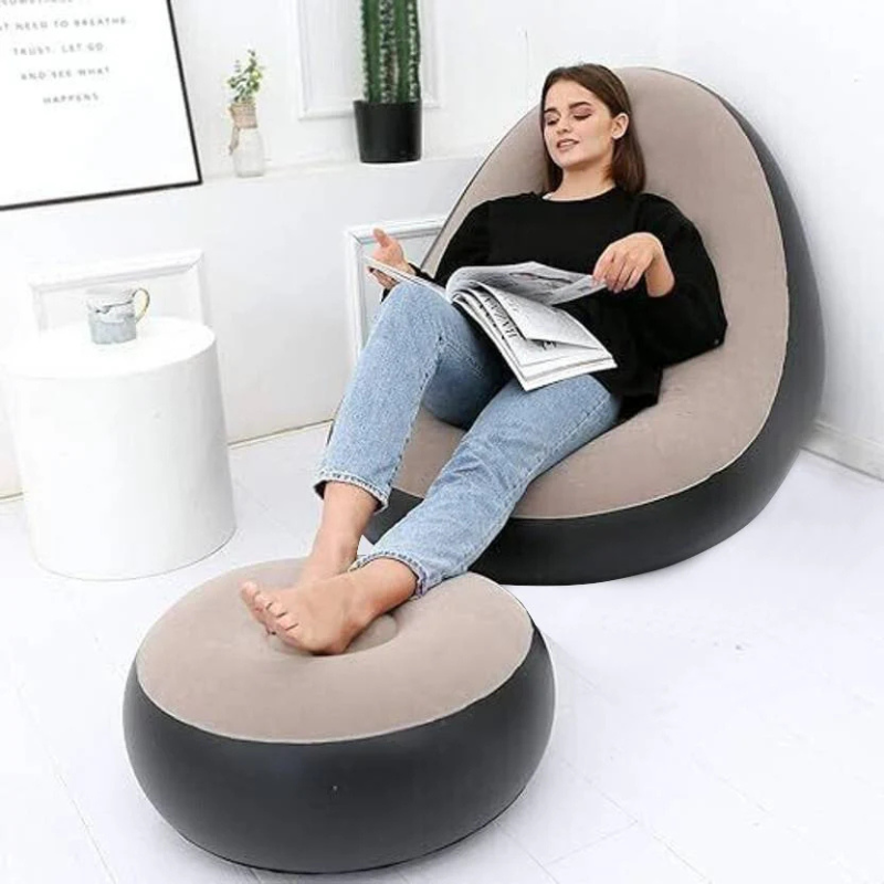 Tobi Air Sofa (TB-3003) | Inflatable Lounger Set | 2-in-1 Sofa Chair with Footstool with Air Pump