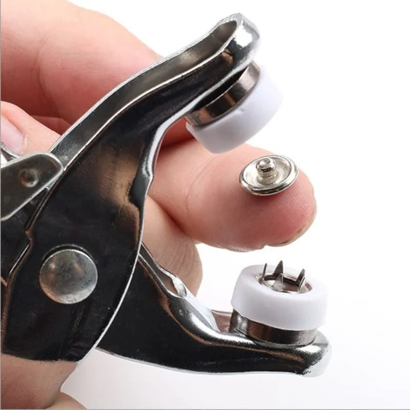 Five-claw Clip Stainless Steel Clamp Four-point Clip Clothing Button Baby Installation Tool