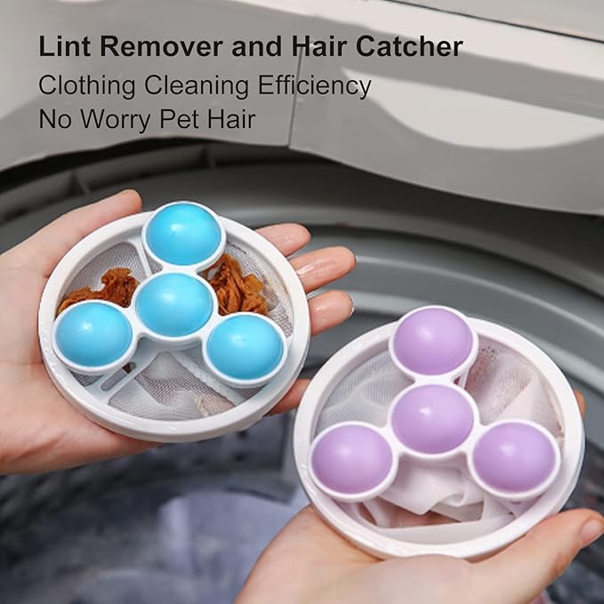 Floating Washing Machine Lint Filter Bag (Pack of 5)