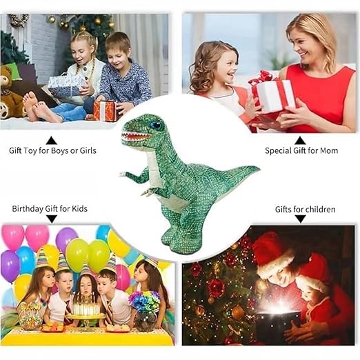 Giant Inflatable RC Dinosaur Toy – Big Remote Control Walking Dino with Lights | USB Rechargeable Electric Dinosaur for Kids