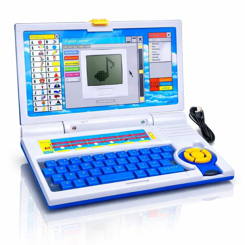 Fun English Learner Laptop for Kids Educational Notebook Computer