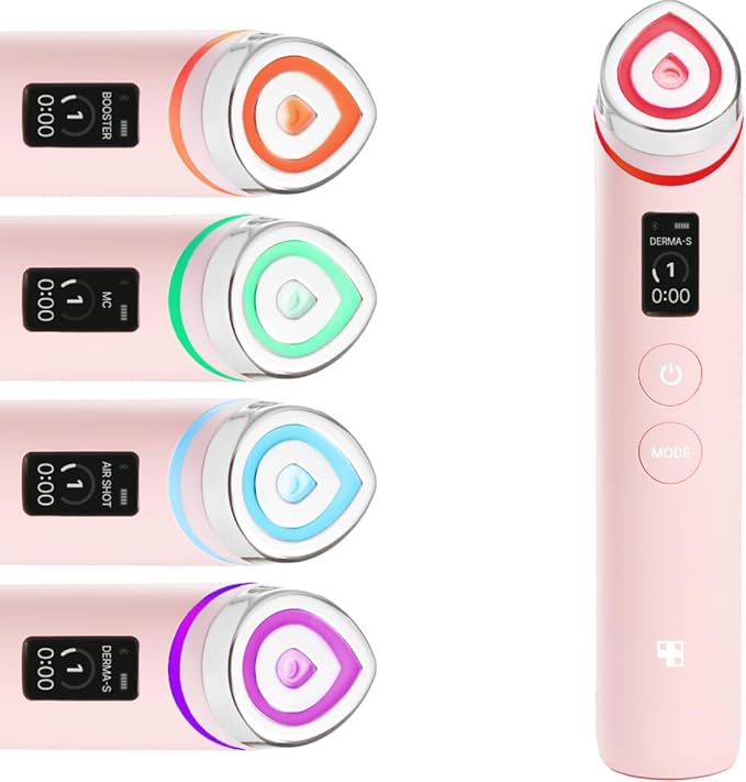 Medicube Booster Pro | 6-in-1 Real Glass Glow Beauty Massager | For Clear, Radiant, Firmer-Looking Skin