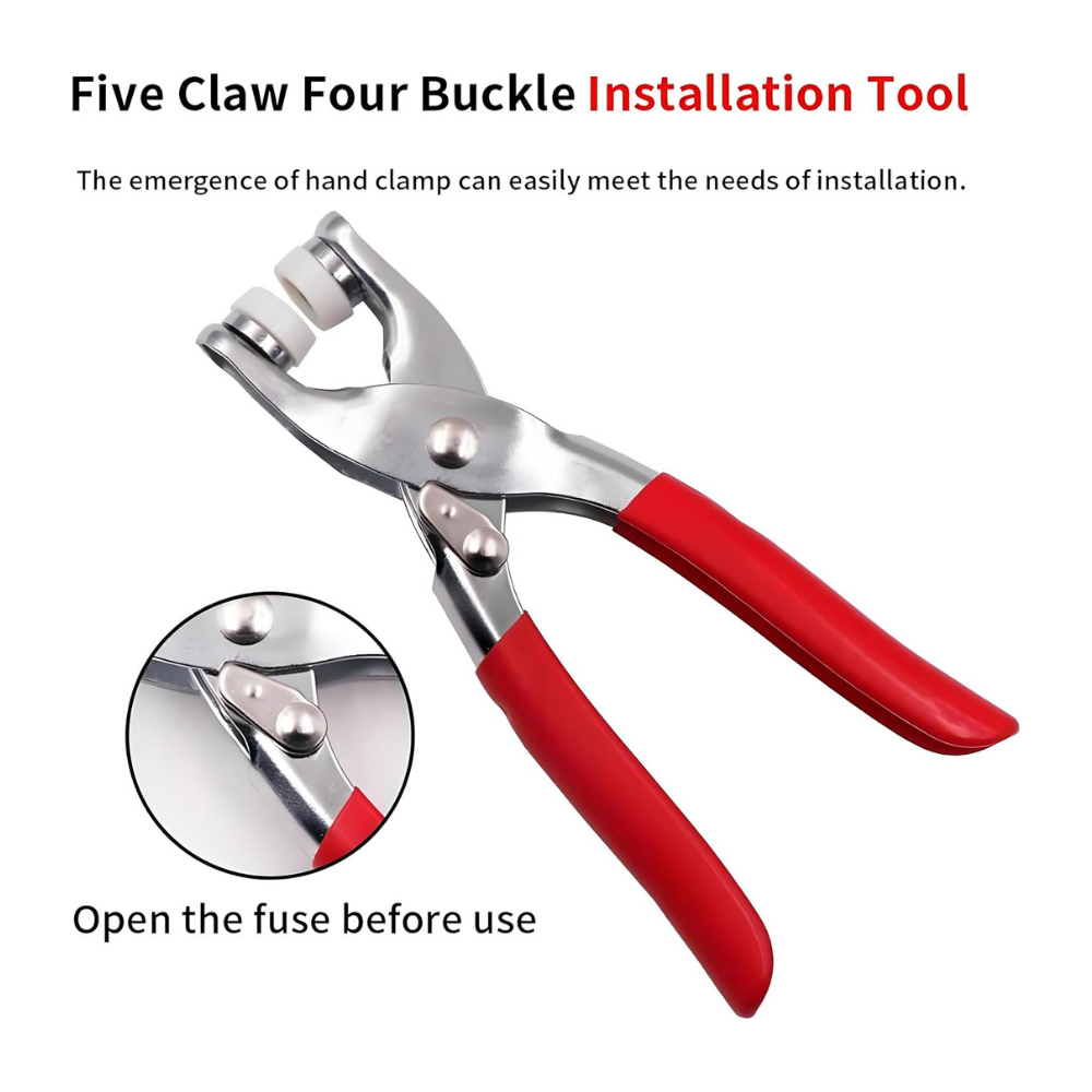 Five-claw Clip Stainless Steel Clamp | Clothing Button Installation Tool