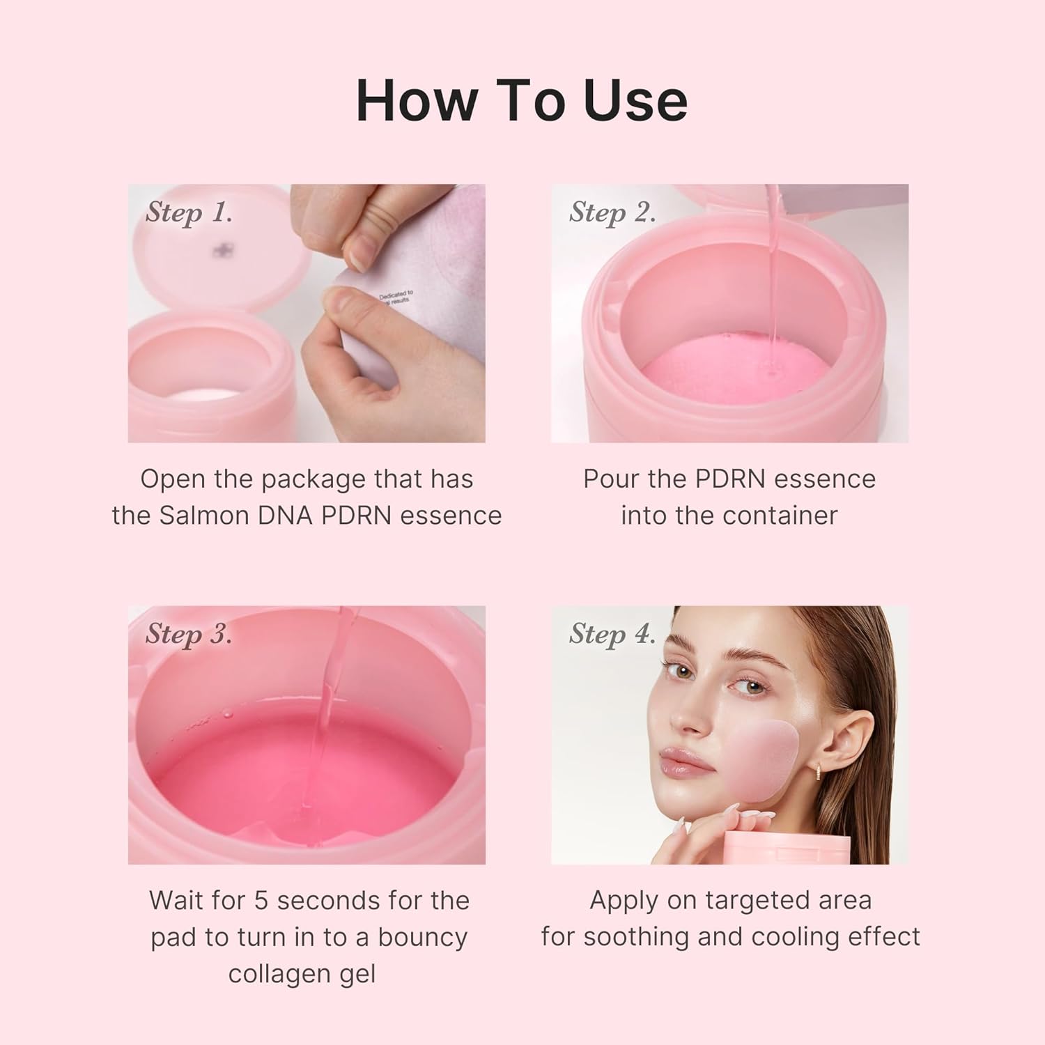 Medicube PDRN Pink Collagen Toning Gel Pad 99%