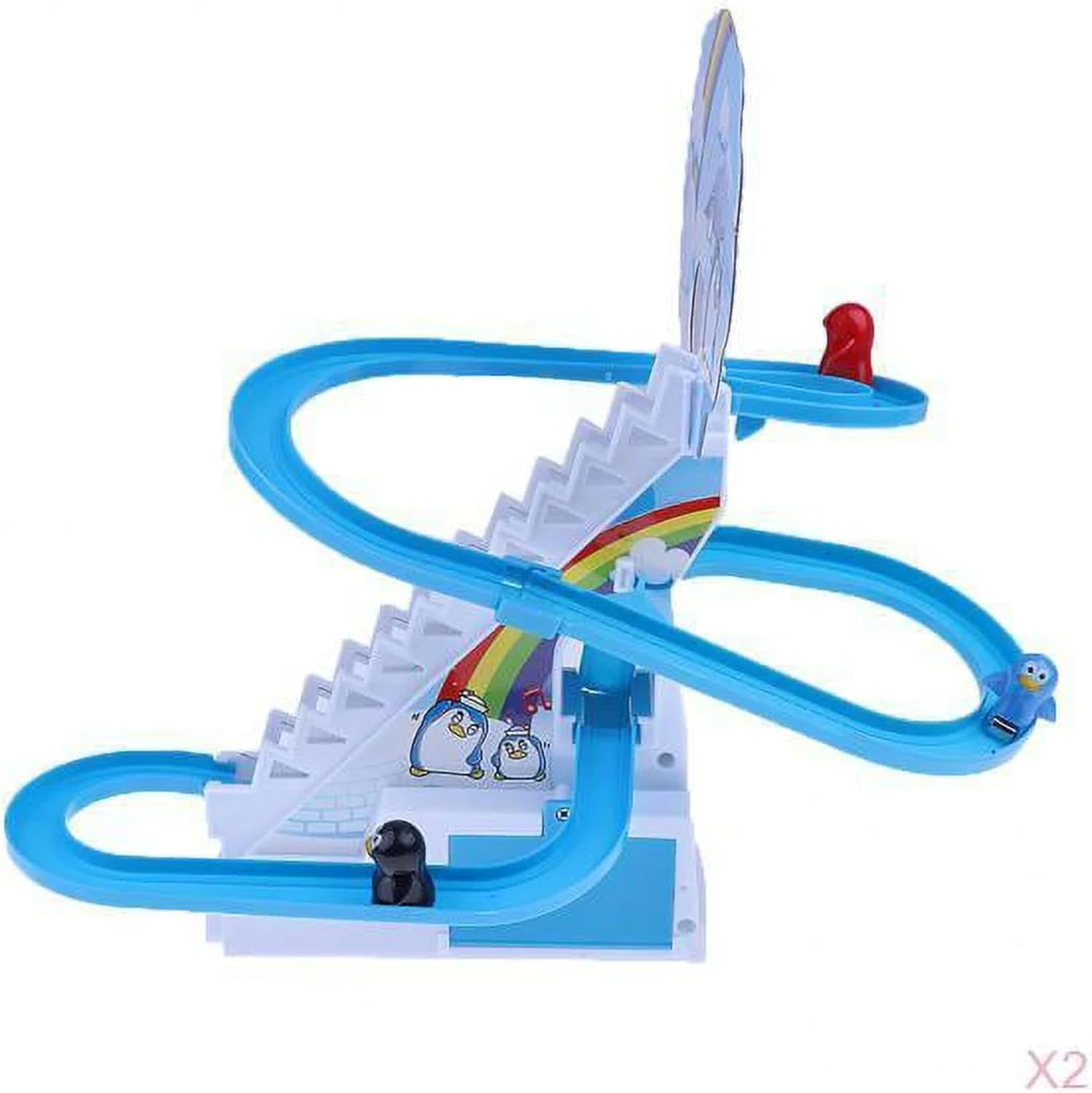 Stitch Musical Race Track Toy with Climbing Stairs | Battery Operated Racing Game