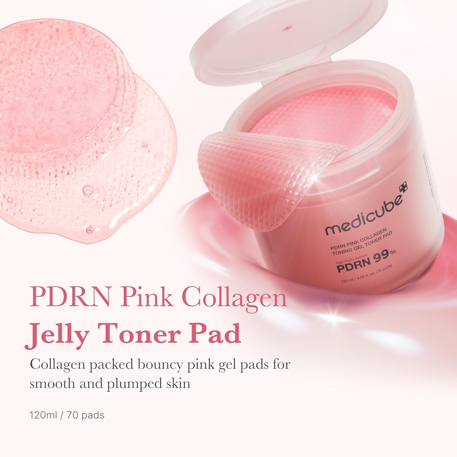 Medicube PDRN Pink Collagen Toning Gel Pad 99%