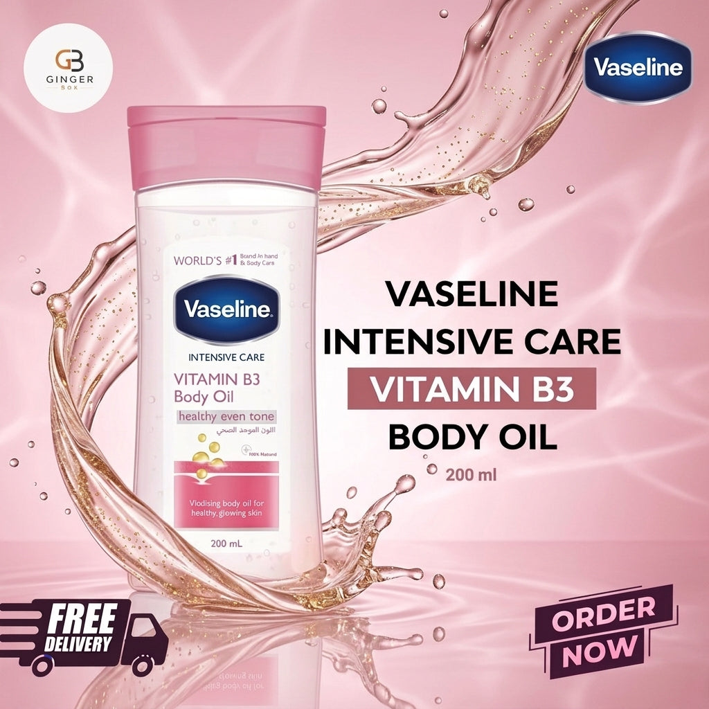 Vaseline Intensive Care Vitamin B3 Body Oil Healthy Even Tone 200ml