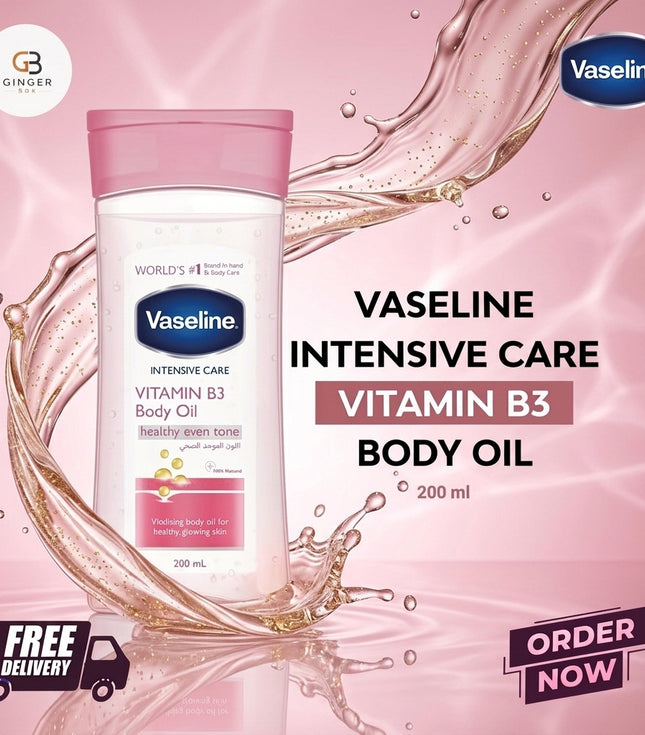 Vaseline Intensive Care Vitamin B3 Body Oil Healthy Even Tone 200ml