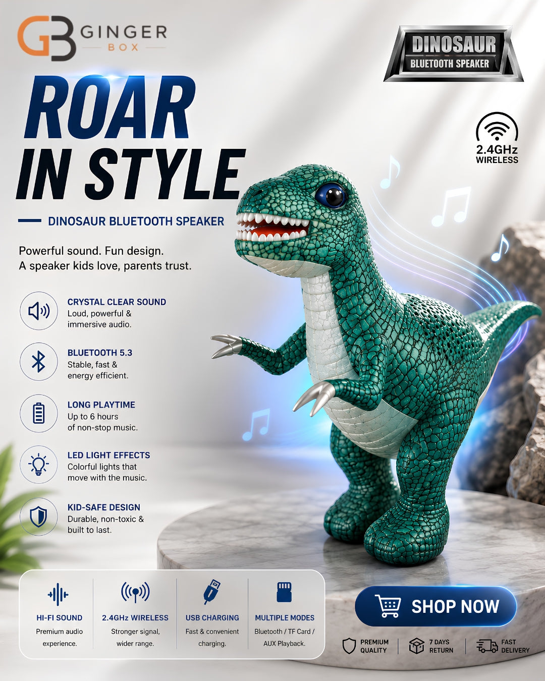 Giant Inflatable RC Dinosaur Toy | Remote Control Walking Dino For Kids