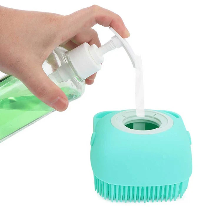 Silicone Body Scrubber Brush with Soap Dispenser, Ultra Soft Bath Sponge Shower Brush and Body Massager (Pack of 3)