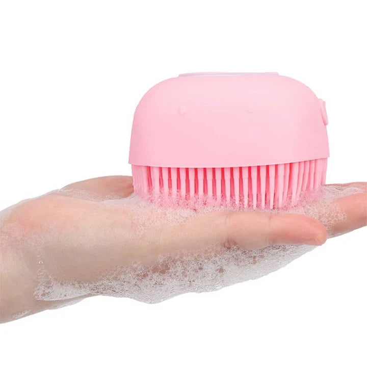 Silicone Body Scrubber Brush with Soap Dispenser, Ultra Soft Bath Sponge Shower Brush and Body Massager (Pack of 3)