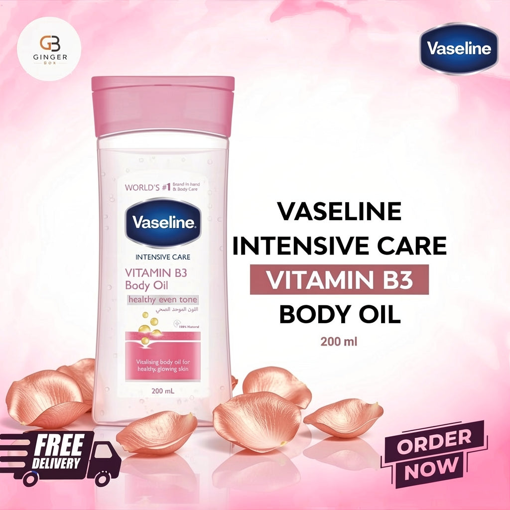 Vaseline Intensive Care Vitamin B3 Body Oil Healthy Even Tone 200ml