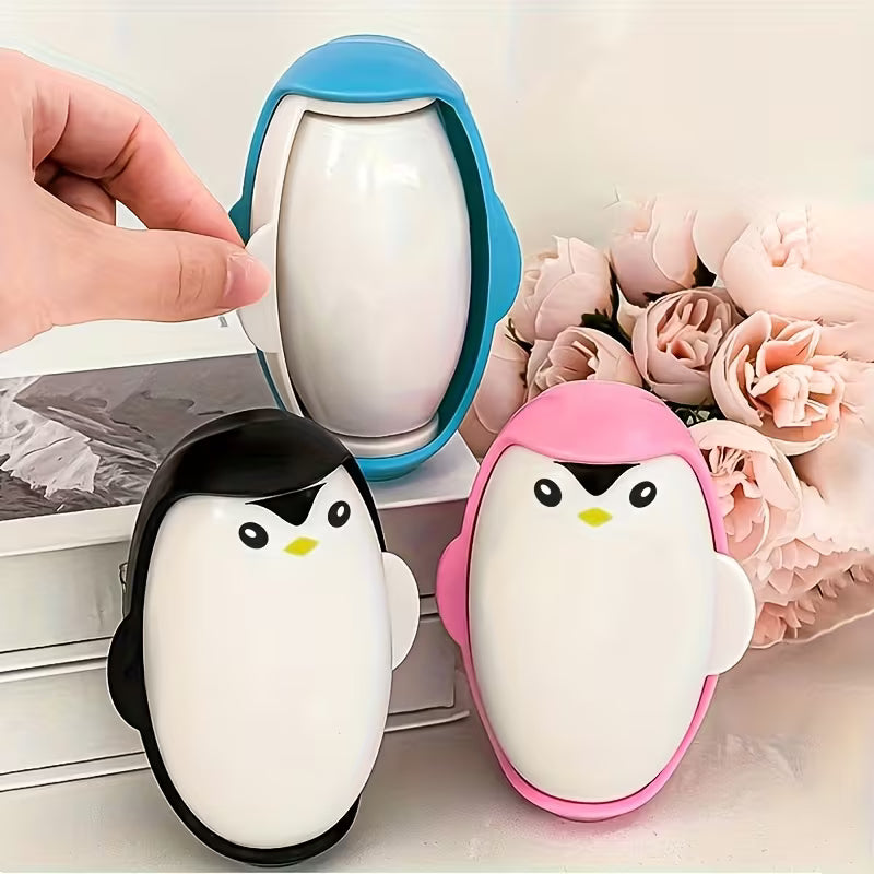 Penguin-shaped Lint Applicator, Reusable Pet Fur Roller, Reusable Lint Applicator Fur and Clothes