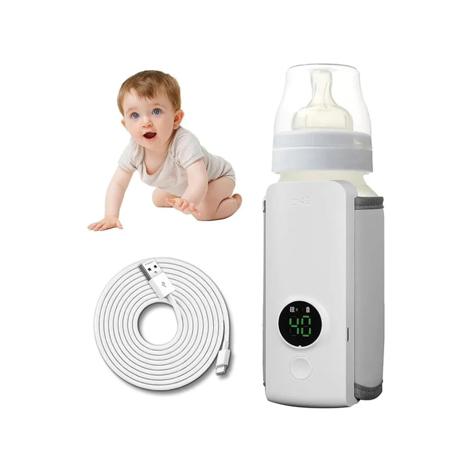 Portable Baby Milk Warmer Bottle For Travel On The Go | Rechargeable