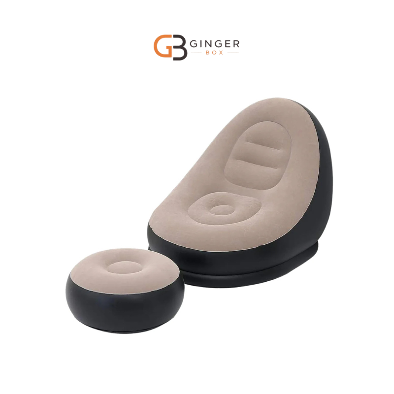 Tobi Air Sofa (TB-3003) | Inflatable Lounger Set | 2-in-1 Sofa Chair with Footstool with Air Pump