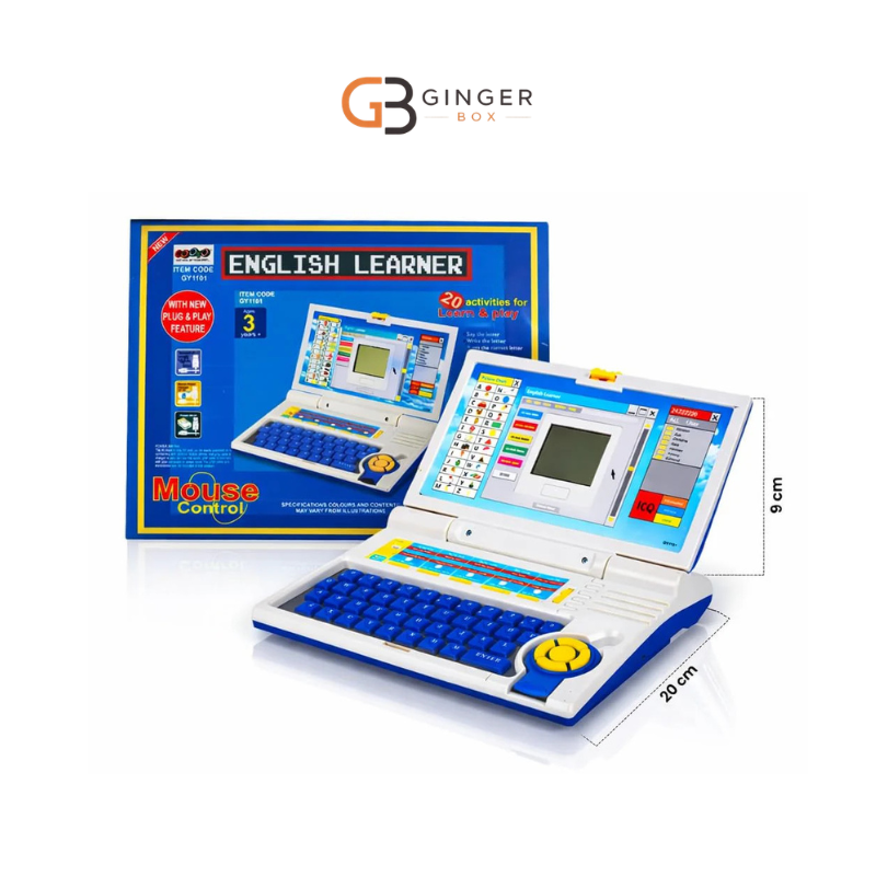 Fun English Learner Laptop for Kids Educational Notebook Computer