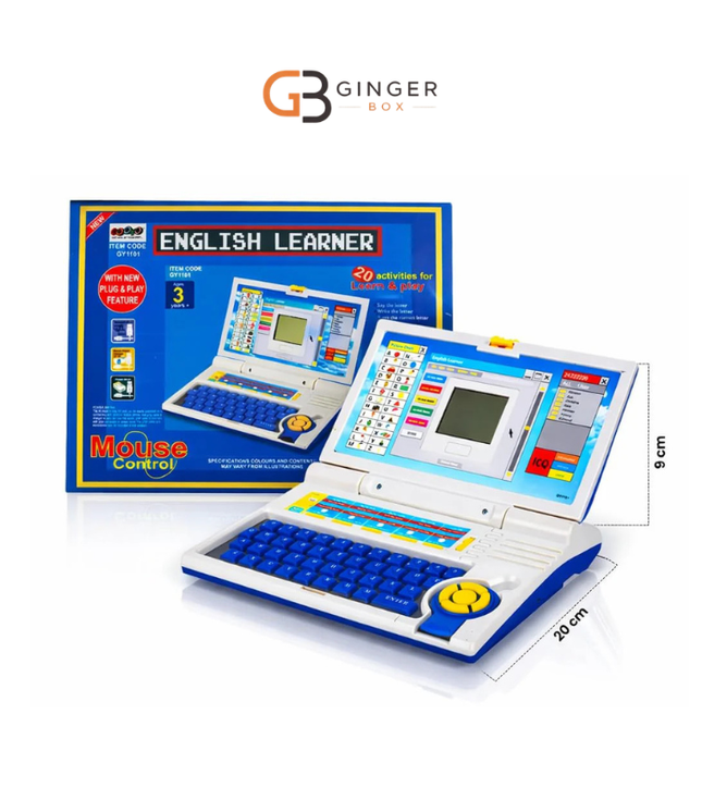 Fun English Learner Laptop for Kids Educational Notebook Computer