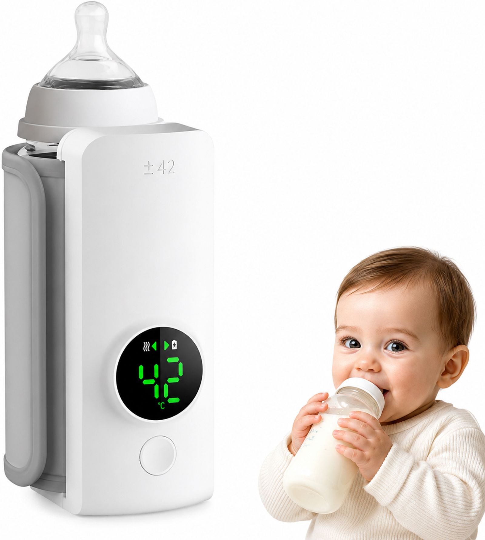Portable Baby Milk Warmer Bottle For Travel On The Go | Rechargeable