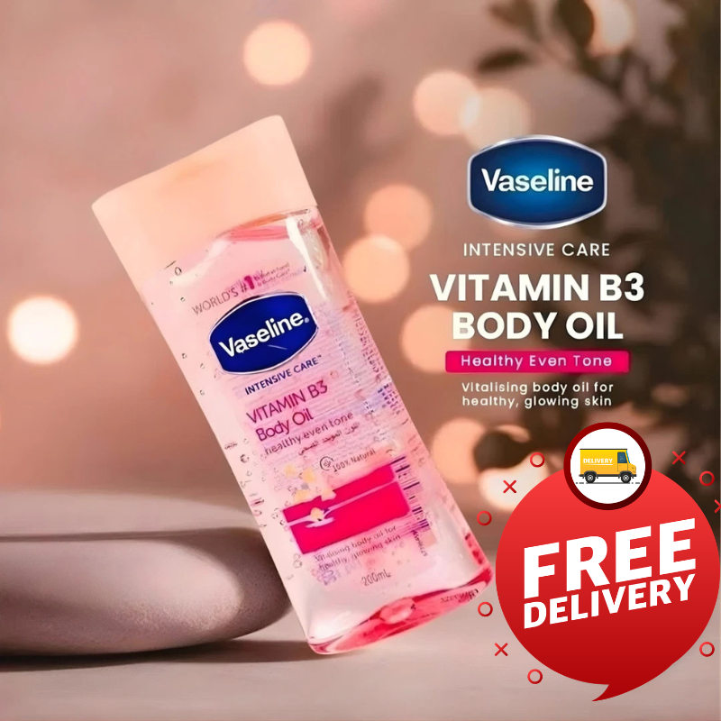 Vaseline Intensive Care Vitamin B3 Body Oil Healthy Even Tone 200ml